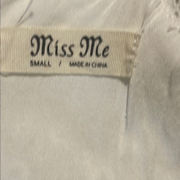 Miss Me White Ruffled Jumpsuit - Picture 8 of 9